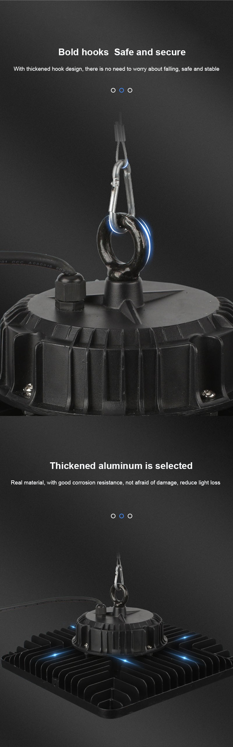 High power square led lights high bay detais High power square led lights high bay detais