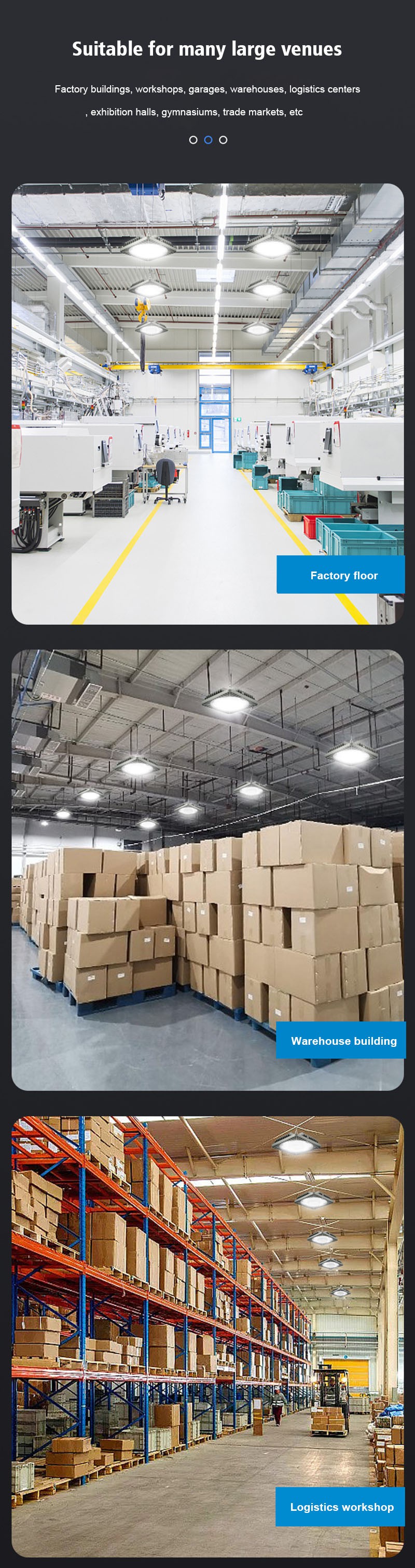 High power square led lights high bay application High power square led lights high bay application