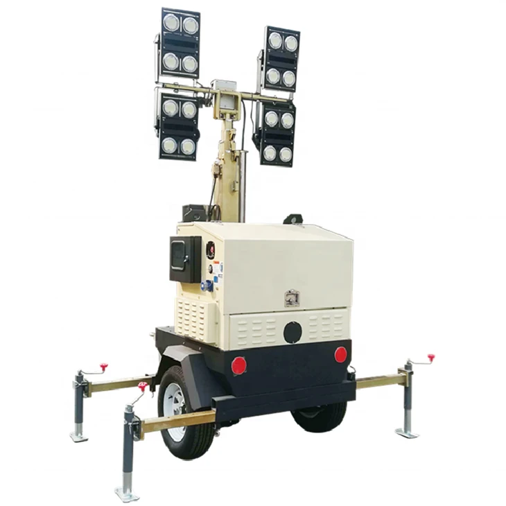 350W×4 Portable Mobile LED Lighting Tower suppliers