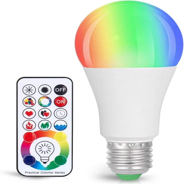 रंग बदलने वाला लाइट बल्ब, 820LM डिमेबल ई26 10W RGB