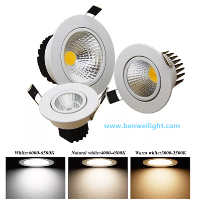 डिमेबल सीओबी एलईडी डाउनलाइट, मल्टी -वाट, 85V-240V