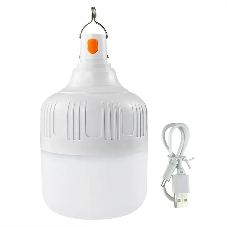 USB C Rechargeable Light Bulb With Remote Control, 7W Battery Powered Lamp